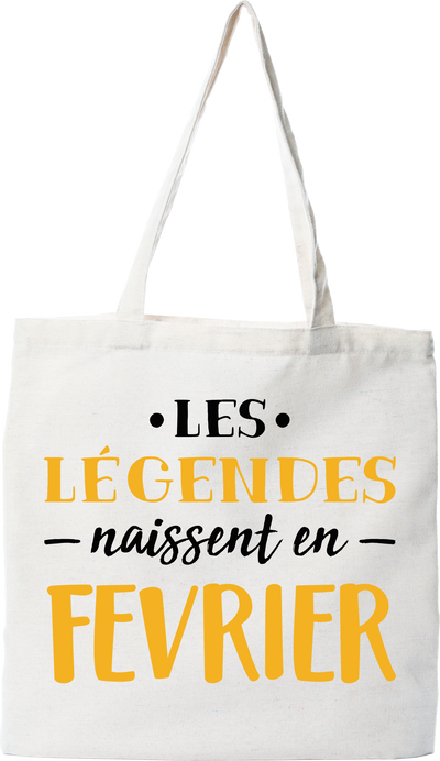 Tote bag coton recyclé légende de février