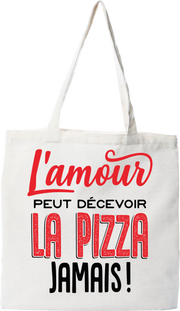 Tote bag coton recyclé l'amour peut décevoir