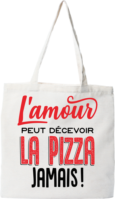 Tote bag coton recyclé l'amour peut décevoir