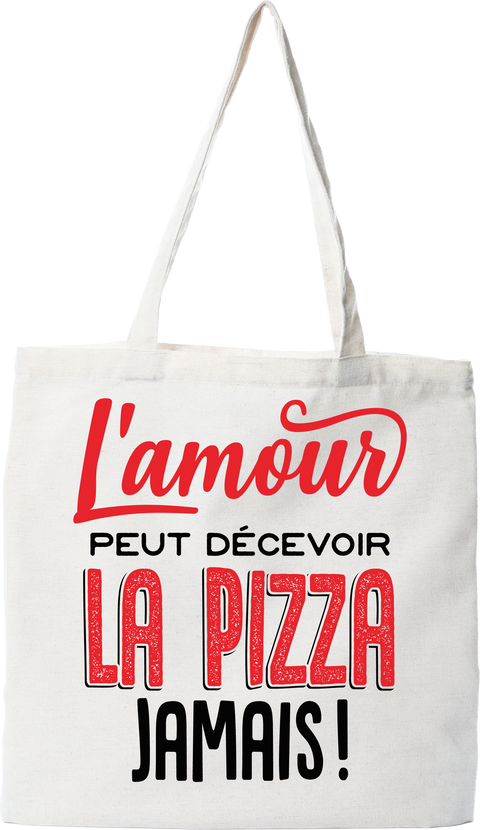 Tote bag coton recyclé l'amour peut décevoir