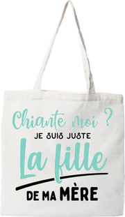 Tote bag coton recyclé la fille de ma mère