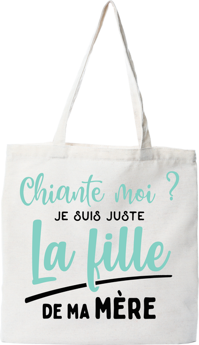 Tote bag coton recyclé la fille de ma mère