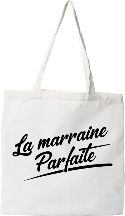 Tote bag coton recyclé la marraine parfaite