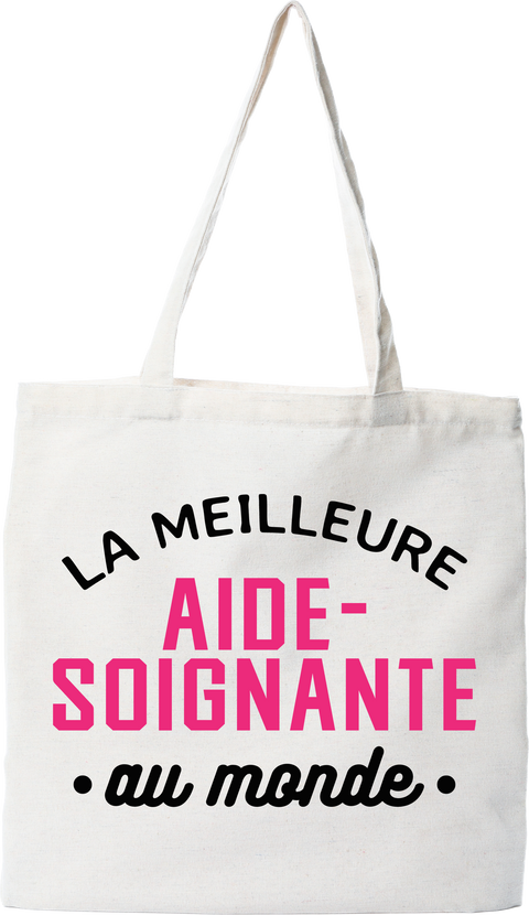 Tote bag coton recyclé la meilleure aide-soignante au monde