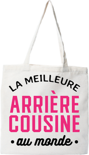 Tote bag coton recyclé la meilleure arrière cousine au monde