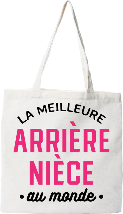 Tote bag coton recyclé la meilleure arrière nièce au monde