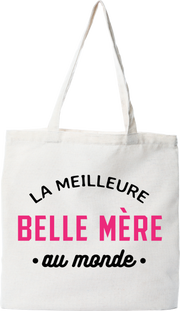 Tote bag coton recyclé la meilleure belle mère au monde