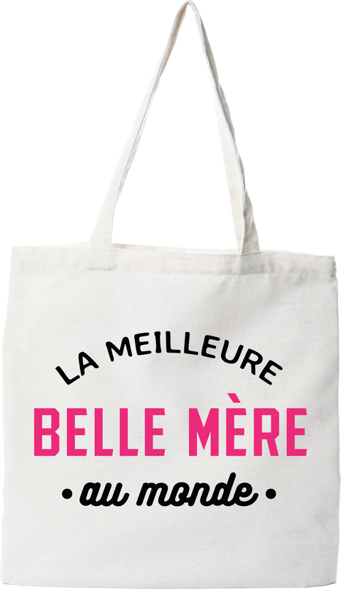 Tote bag coton recyclé la meilleure belle mère au monde