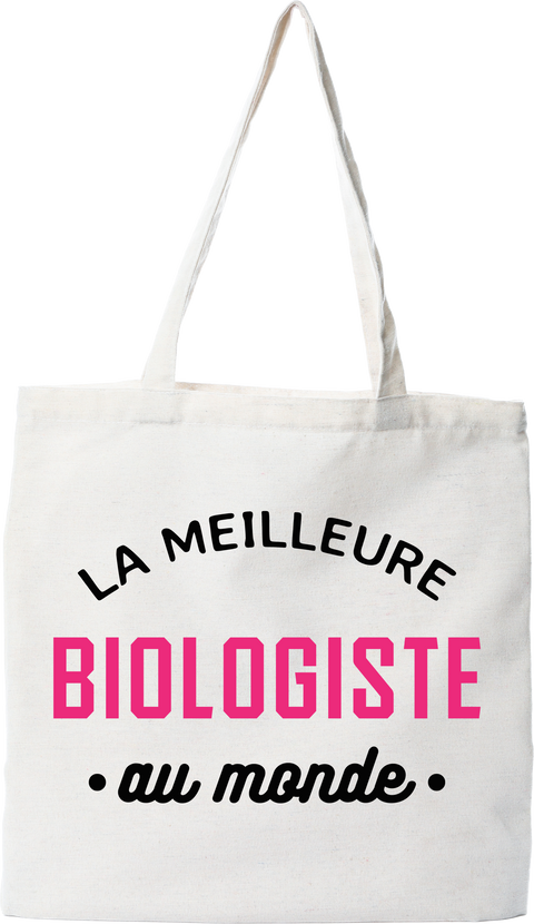 Tote bag coton recyclé la meilleure biologiste au monde