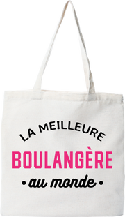 Tote bag coton recyclé la meilleure boulangère au monde