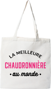 Tote bag coton recyclé la meilleure chaudronnière au monde