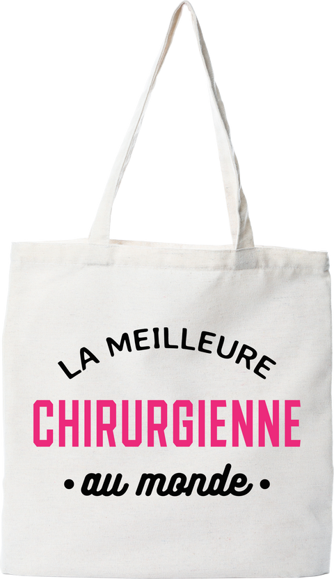 Tote bag coton recyclé la meilleure chirurgienne au monde