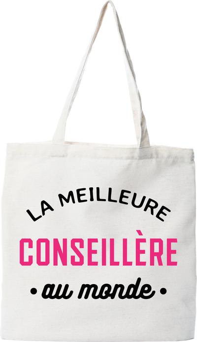 Tote bag coton recyclé la meilleure conseillère au monde