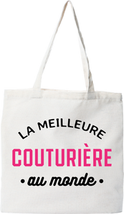 Tote bag coton recyclé la meilleure couturière au monde