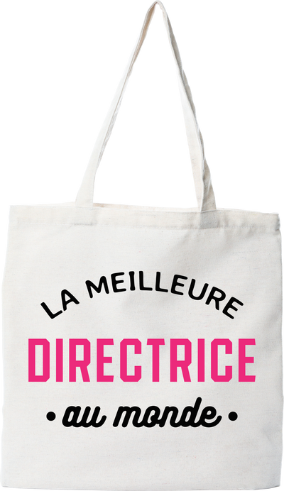 Tote bag coton recyclé la meilleure directrice au monde