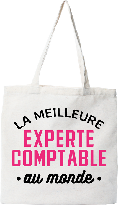 Tote bag coton recyclé la meilleure experte comptable au monde