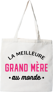 Tote bag coton recyclé la meilleure grand mère au monde