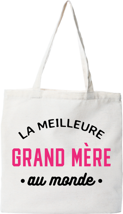 Tote bag coton recyclé la meilleure grand mère au monde