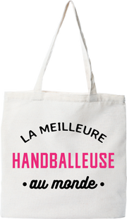 Tote bag coton recyclé la meilleure handballeuse au monde