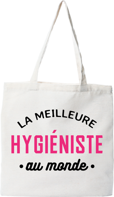 Tote bag coton recyclé la meilleure hygiéniste au monde