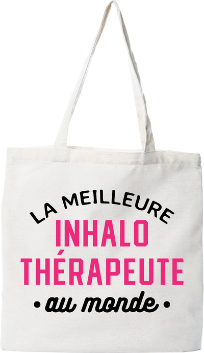 Tote bag coton recyclé la meilleure inhalothérapeute au monde