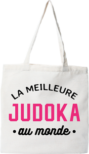 Tote bag coton recyclé la meilleure judoka au monde