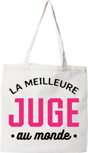 Tote bag coton recyclé la meilleure juge au monde