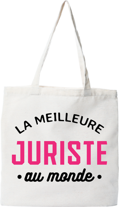 Tote bag coton recyclé la meilleure juriste au monde