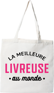 Tote bag coton recyclé la meilleure livreuse au monde