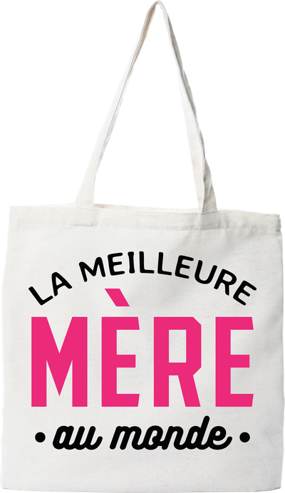 Tote bag coton recyclé la meilleure mère au monde