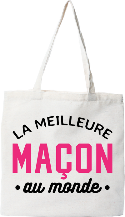 Tote bag coton recyclé la meilleure maçon au monde
