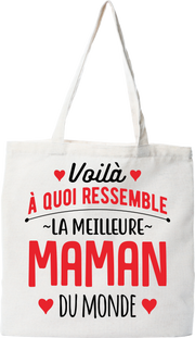 Tote bag coton recyclé la meilleure maman