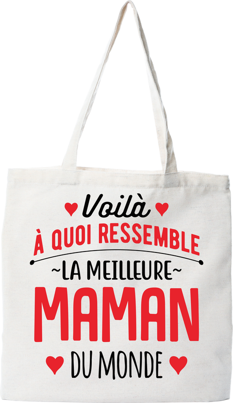 Tote bag coton recyclé la meilleure maman