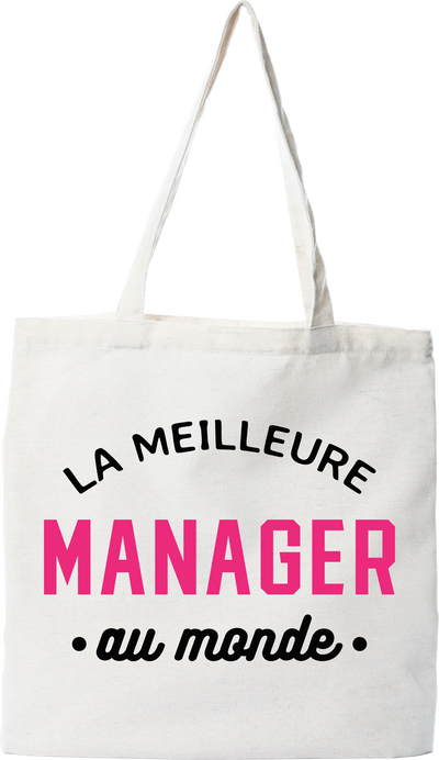 Tote bag coton recyclé la meilleure manager au monde