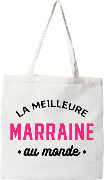 Tote bag coton recyclé la meilleure marraine au monde