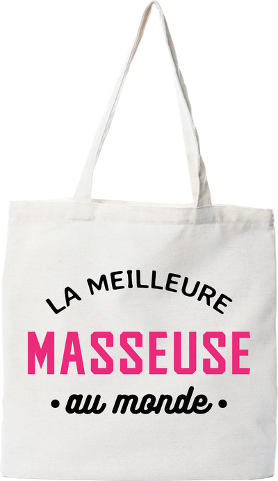 Tote bag coton recyclé la meilleure masseuse au monde