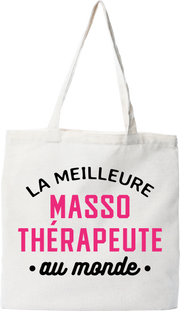 Tote bag coton recyclé la meilleure massothérapeute au monde