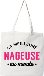 Tote bag coton recyclé la meilleure nageuse au monde