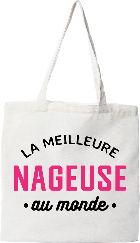 Tote bag coton recyclé la meilleure nageuse au monde