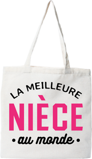 Tote bag coton recyclé la meilleure nièce au monde