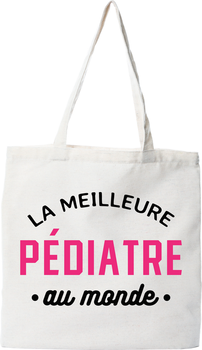 Tote bag coton recyclé la meilleure pédiatre au monde