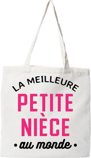 Tote bag coton recyclé la meilleure petite nièce au monde