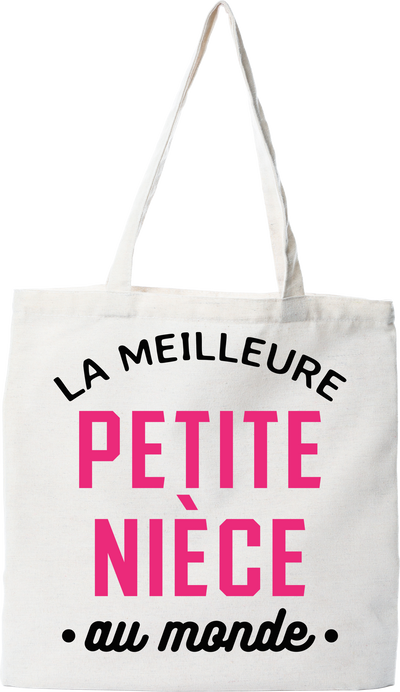 Tote bag coton recyclé la meilleure petite nièce au monde