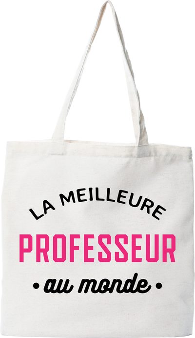 Tote bag coton recyclé la meilleure professeur au monde