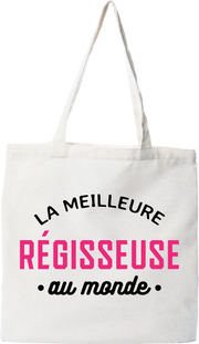 Tote bag coton recyclé la meilleure régisseuse au monde
