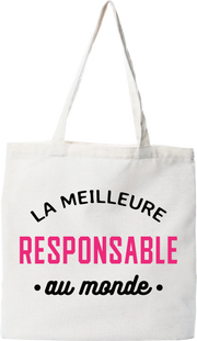 Tote bag coton recyclé la meilleure responsable au monde