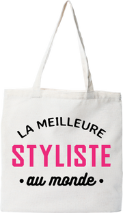 Tote bag coton recyclé la meilleure styliste au monde
