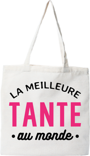 Tote bag coton recyclé la meilleure tante au monde