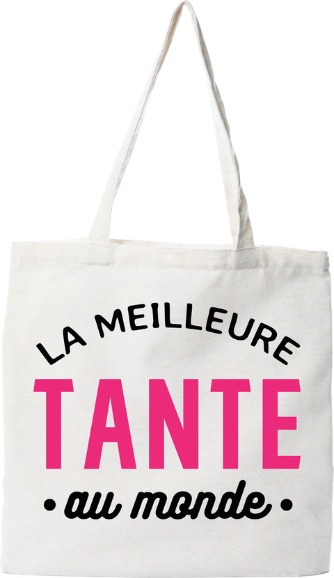 Tote bag coton recyclé la meilleure tante au monde