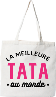 Tote bag coton recyclé la meilleure tata au monde